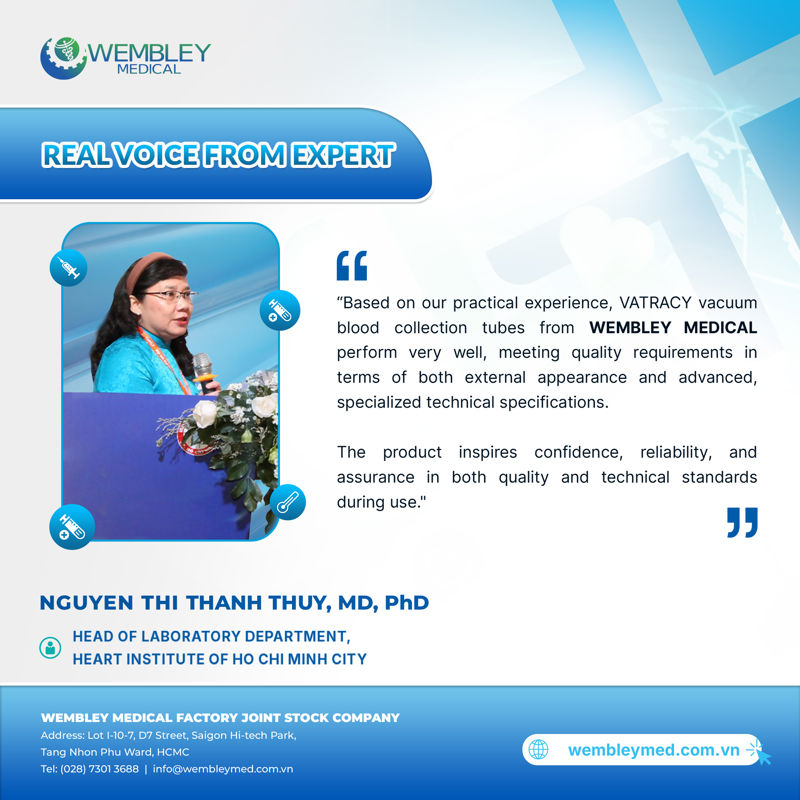 Vatracy Vacuum Blood Collection System: Trusted by HCM City Heart Institute Experts