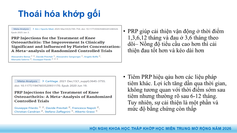 Presentation: Application of PRP in the Treatment of Tendinitis
