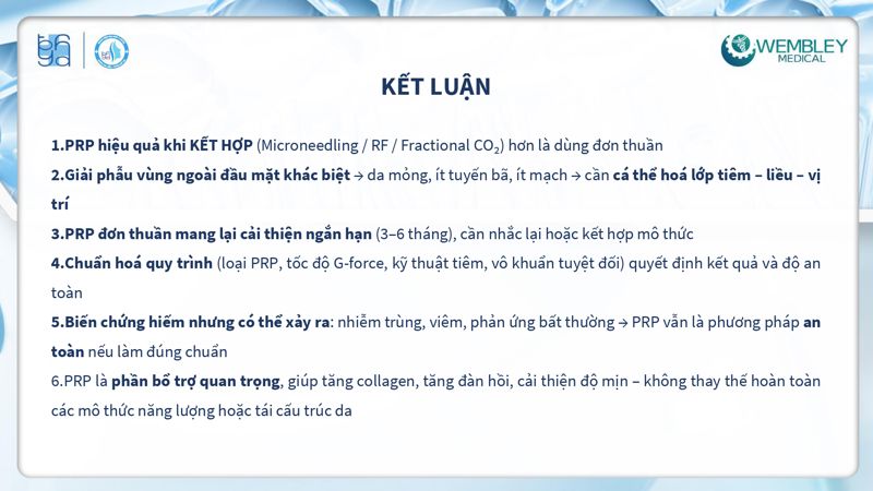 Bài báo cáo: Tối ưu hóa ứng dụng của PRP cho da ngoài vùng đầu - mặt