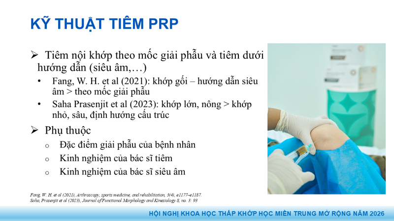 Presentation: Application of PRP in the Treatment of Tendinitis