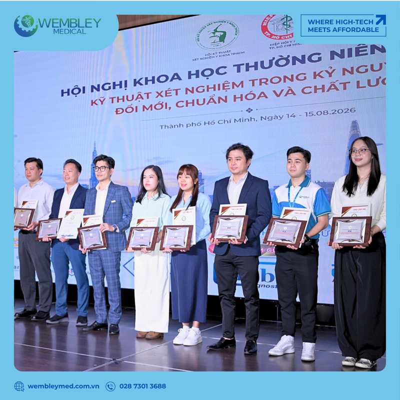 WEMBLEY MEDICAL góp mặt tại Hội nghị Khoa học Kỹ thuật thường niên 2026 - Hội Kỹ thuật Xét nghiệm Y khoa TP.HCM