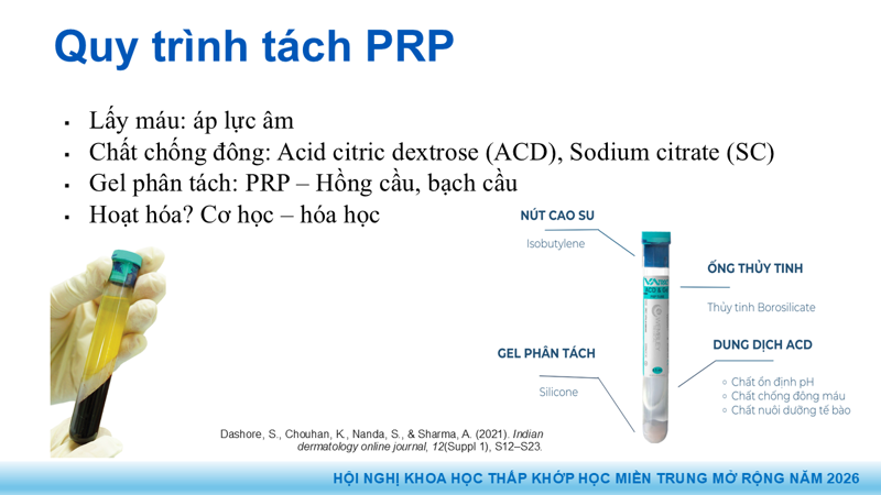 Presentation: Application of PRP in the Treatment of Tendinitis