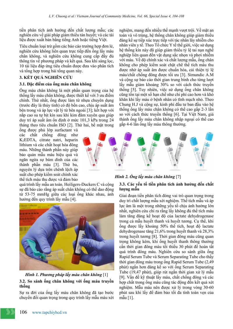 1. Study Summary: “Vacuum Blood Collection Tubes: Development and Applications in Modern Medicine”