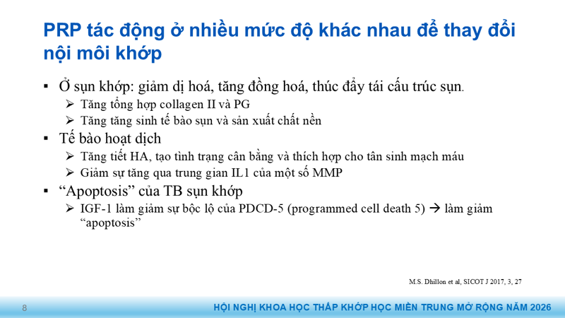 Presentation: Application of PRP in the Treatment of Tendinitis